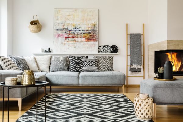 Patterned Carpet Installation