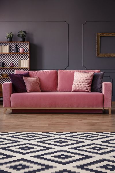 Patterned Rug Installation