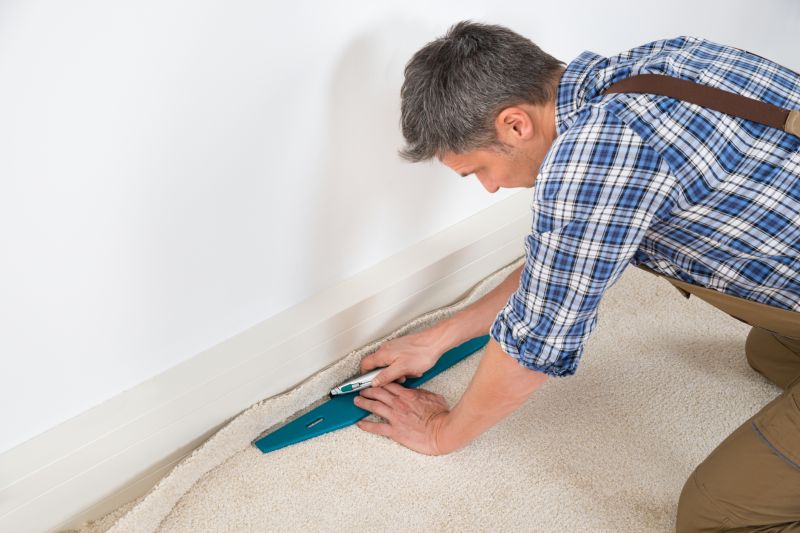 Patterned Carpet Installation
