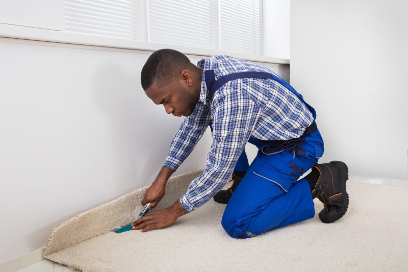 Patterned Carpet Installation