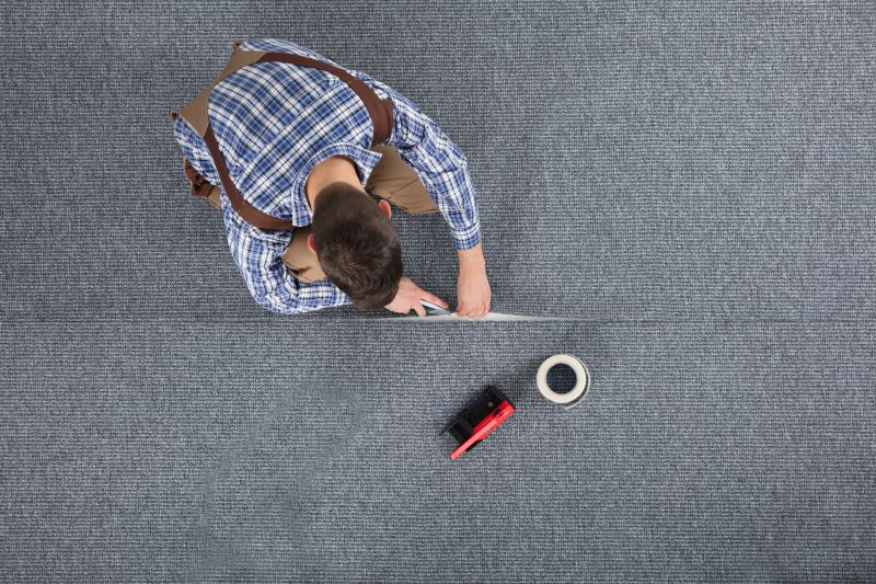 Patterned Carpet Installation