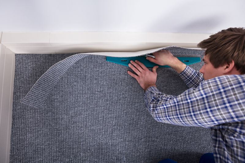 Patterned Carpet Installation