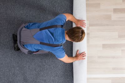 Patterned Carpet Installation