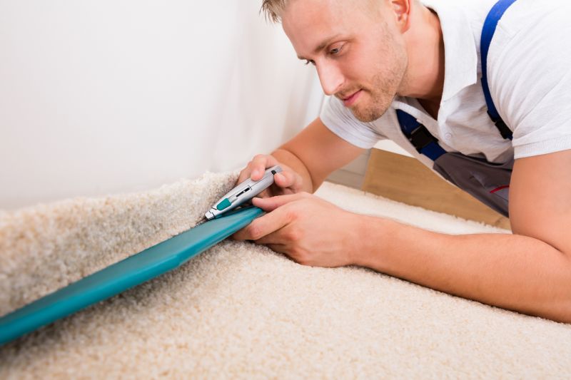 Patterned Carpet Installation