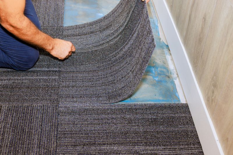 Patterned Carpet Installation