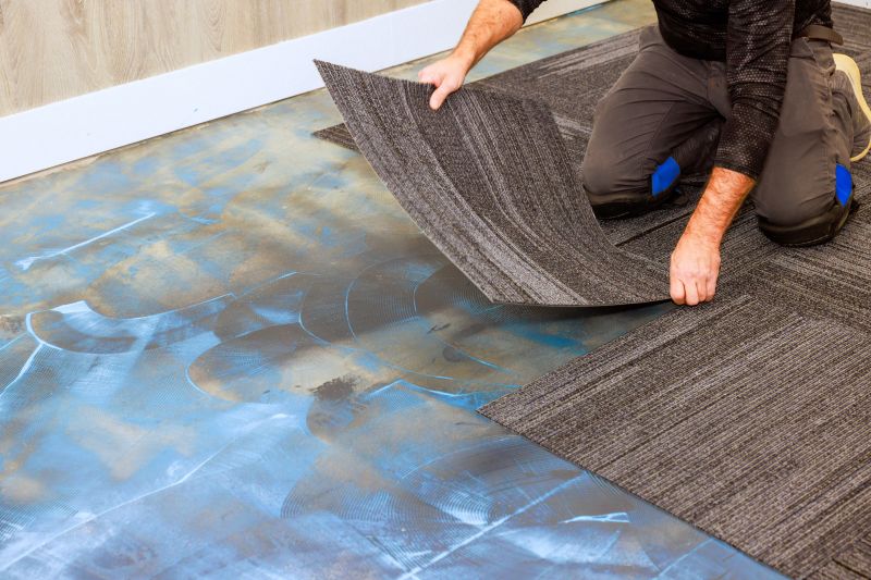 Patterned Carpet Installation