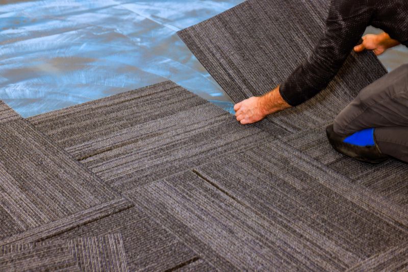 Patterned Carpet Installation