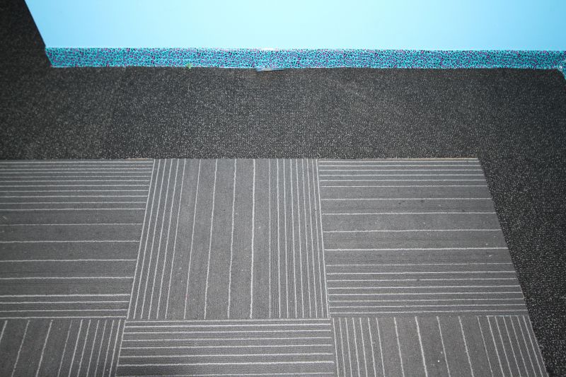 Patterned Carpet Installation